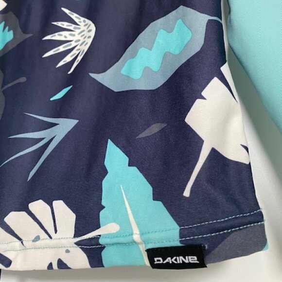 NWT DaKine Surf Flow Snug Fit Palm Blue Longsleeve Rash Guard Large - Picture 12 of 13